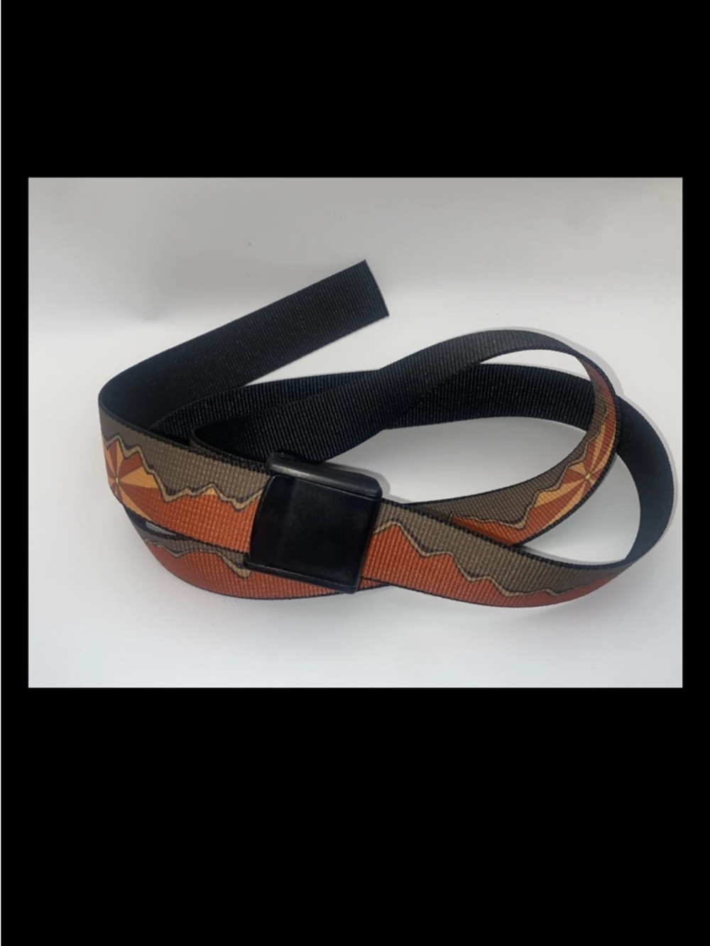 Mens Thomas Bates Southwestern Sunrise Web Hiker Belt-47" Max Adjustable Length